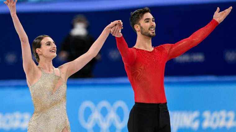 The French Gabriella Papadakis and Guillaume Cizeron Olympic champions in ice dancing