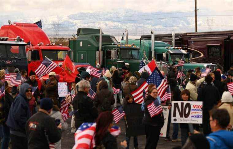 US anti-sanitary measures truckers head to Washington