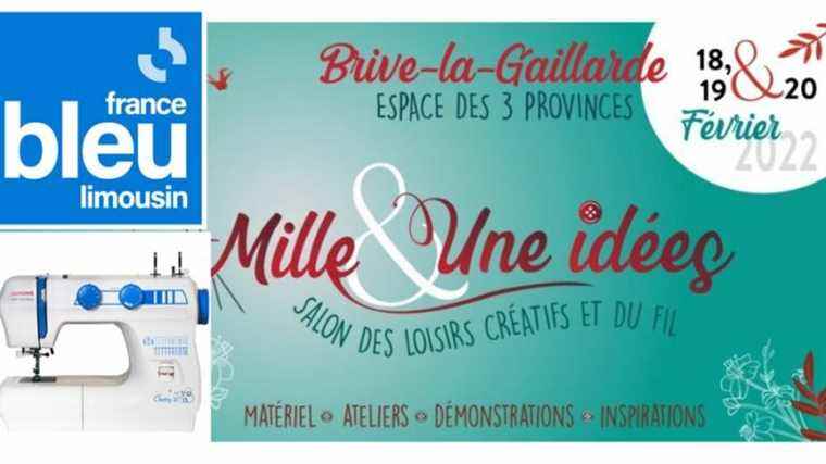 Win a sewing machine on France Bleu Limousin at the Salon Mille et uneidées in Brive