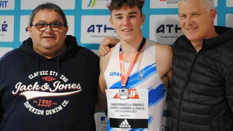 With a jump of 5.45 meters, Mayenne pole vaulter Mathis Prod’homme becomes vice-champion of France junior