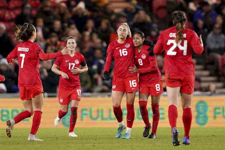 Women’s soccer |  Draw between Canada and England