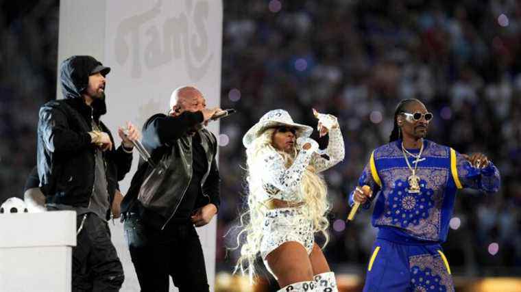 a historic hip-hop halftime at the 2022 Super Bowl