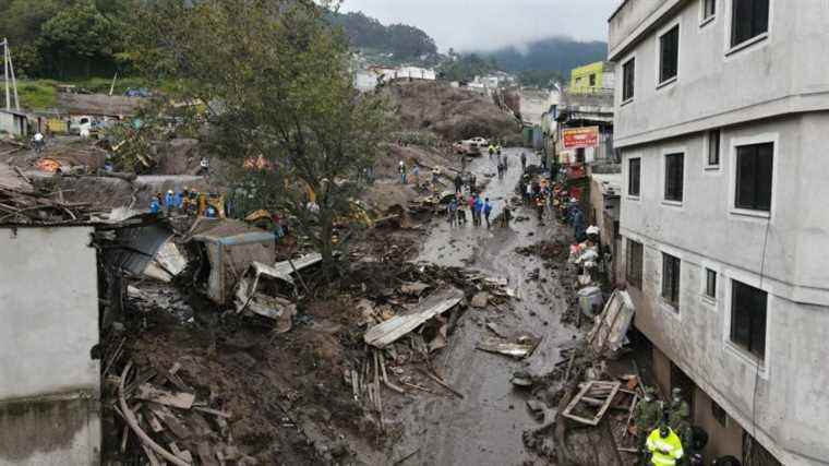 at least 24 dead and missing in floods in Quito