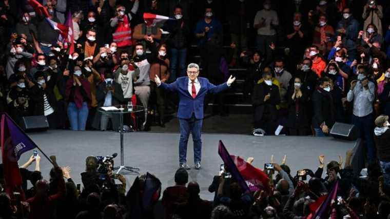 in Montpellier, Jean-Luc Mélenchon denounces social inequalities and knocks on the holders of great fortunes