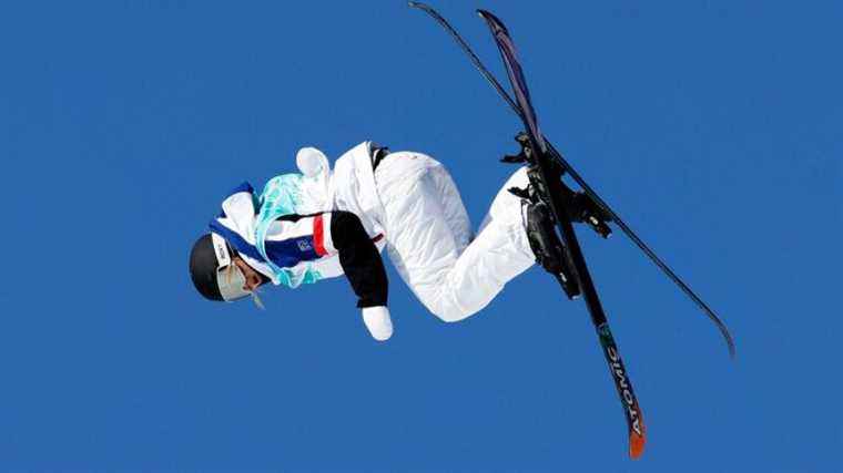 la Plagnarde Tess Ledeux silver medalist in freestyle skiing