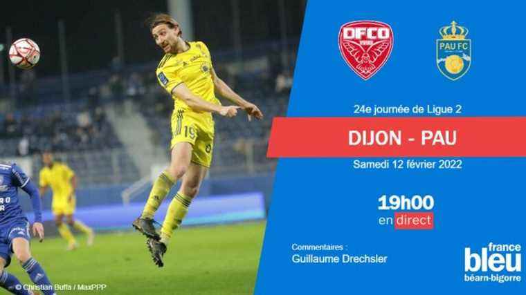 live the Pau FC match in Dijon in full