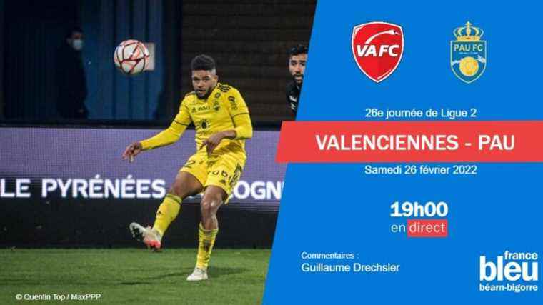 live the Pau FC match in Valenciennes in full