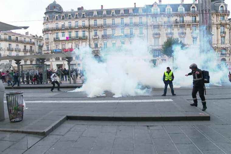 the demonstration in support of the “freedom convoys” degenerates