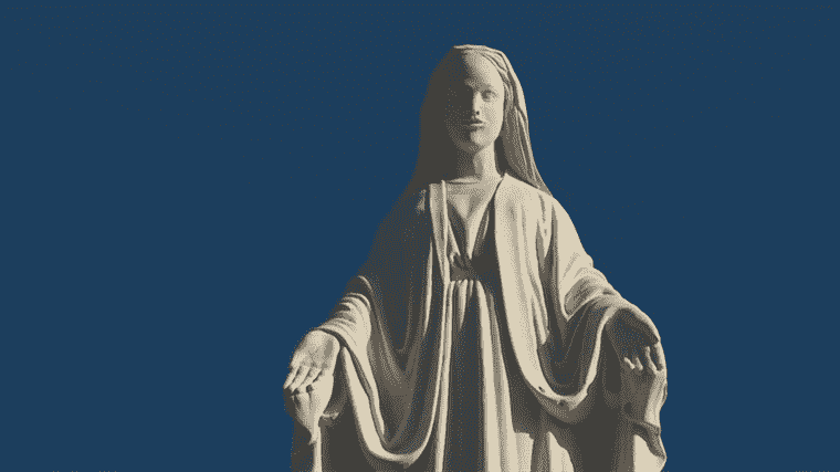 the location of a statue of the Virgin Mary is controversial