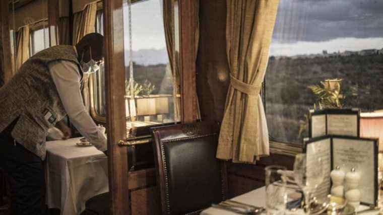 the luxurious Blue Train remains docked until further notice