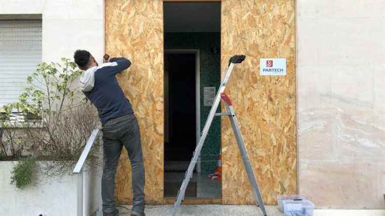 the victims of the Fontaines district return to their homes, five months after the fire