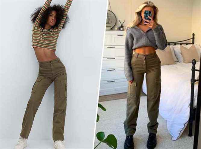 these cargo pants for less than 30€ are making the buzz on TIk Tok… because they make a dream silhouette