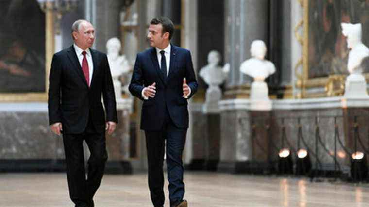 what does the population expect from the meeting between Emmanuel Macron and Vladimir Poutine?