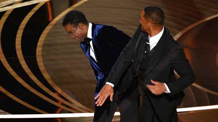 Will Smith refused to leave the ceremony after slapping Chris Rock