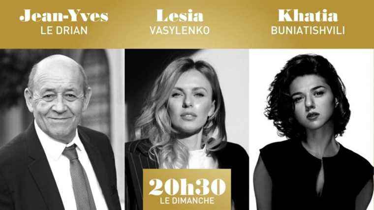 “8:30 p.m. on Sunday” with Jean-Yves Le Drian, Lesia Vasylenko and Khatia Buniatishvili – France 2 – March 6, 2022