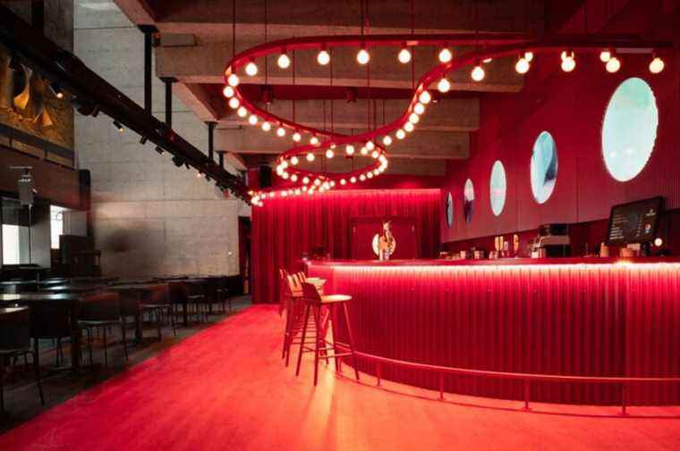 A refreshment bar at the Grand Théâtre de Québec