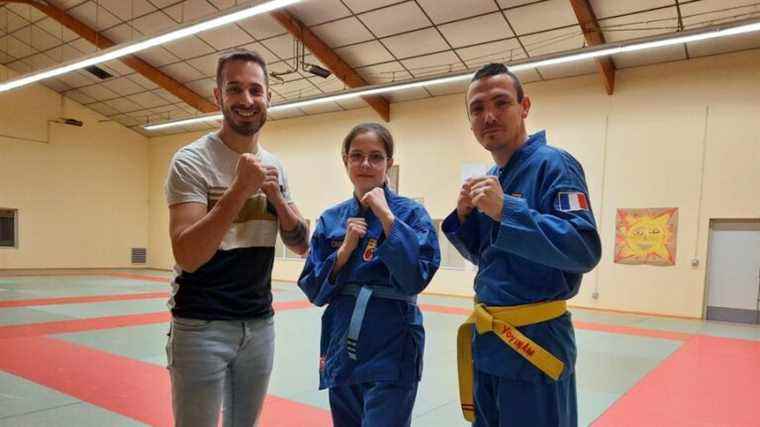 About sixty practitioners of Vovinam Viet Vo Dao in Mayenne