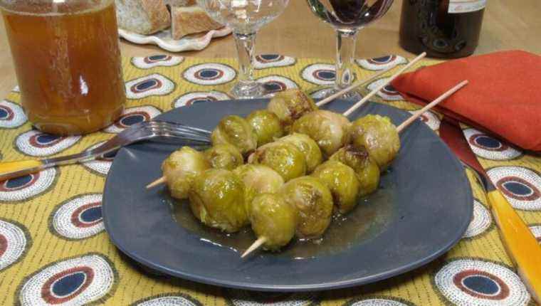 BRUSSELS SPROUTS on SKEWERS to leave winter in style