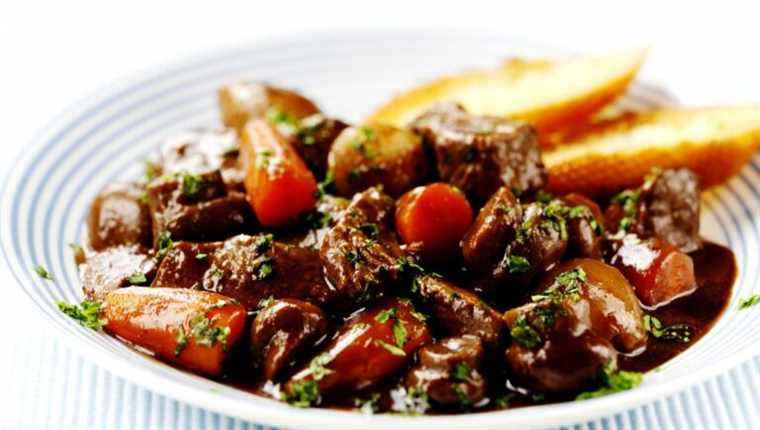 Beef bourguignon a very traditional French recipe