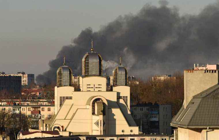 Bombings near Lviv airport in Ukraine