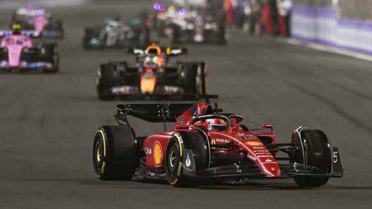 Charles Leclerc finishes second behind Max Verstappen