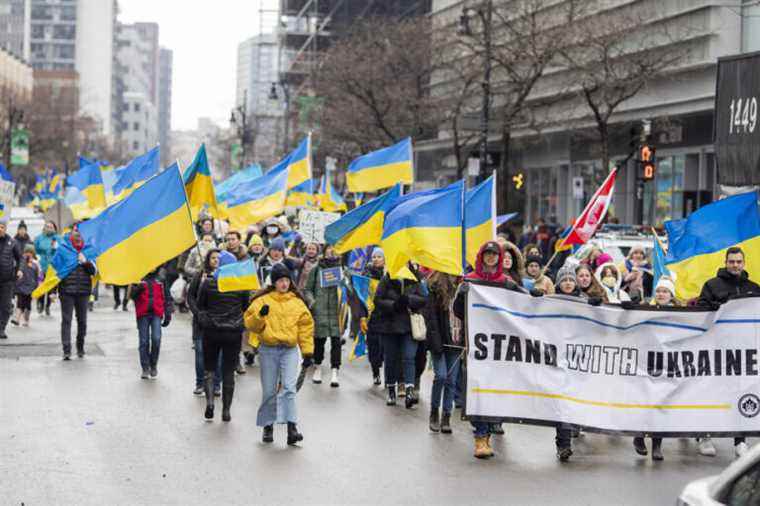 Demonstration in Montreal in support of Ukraine |  “The war continues”