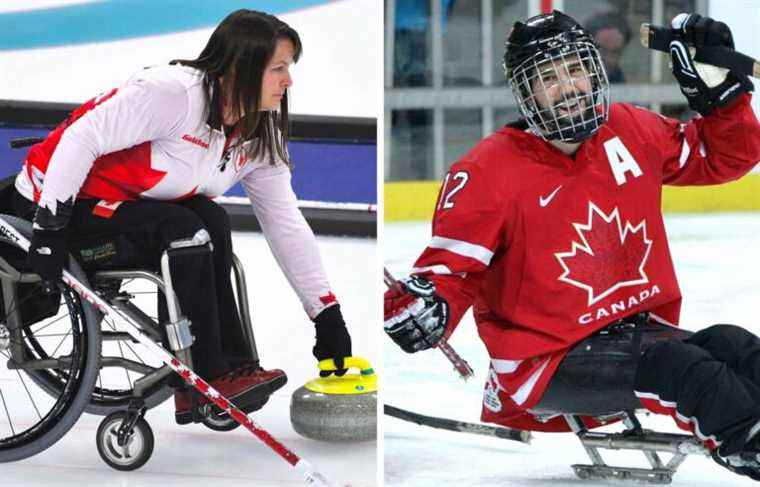 Forrest and Westlake, Canadian flag bearers at the Paralympic Games