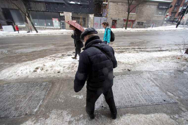 Freezing rain in southern Quebec