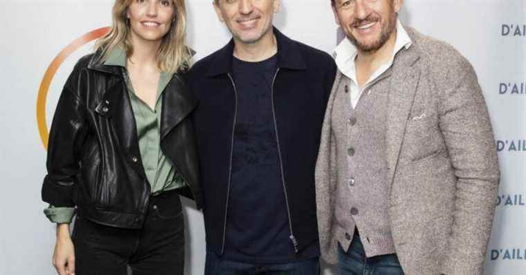 Gad Elmaleh acclaimed by Dany Boon, his companion Laurence Arné and the VIPs in Paris