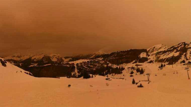 IN PICTURES – In the Alps, the sand of the Sahara colors the mountains… and accelerates the melting of the ice