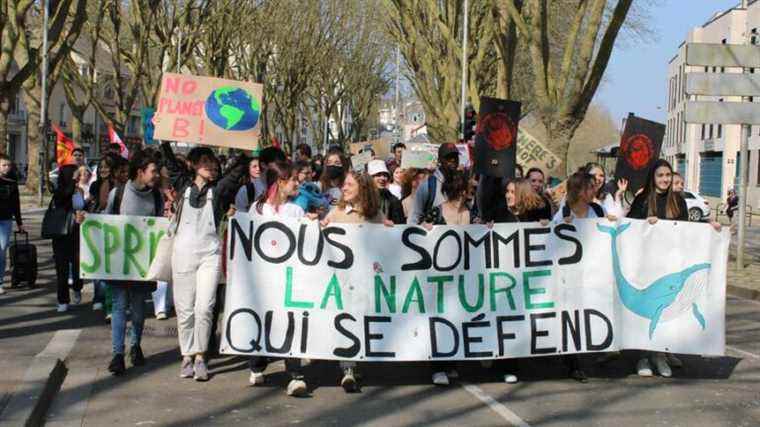 IN PICTURES – More than a hundred young people walk for the climate in Laval