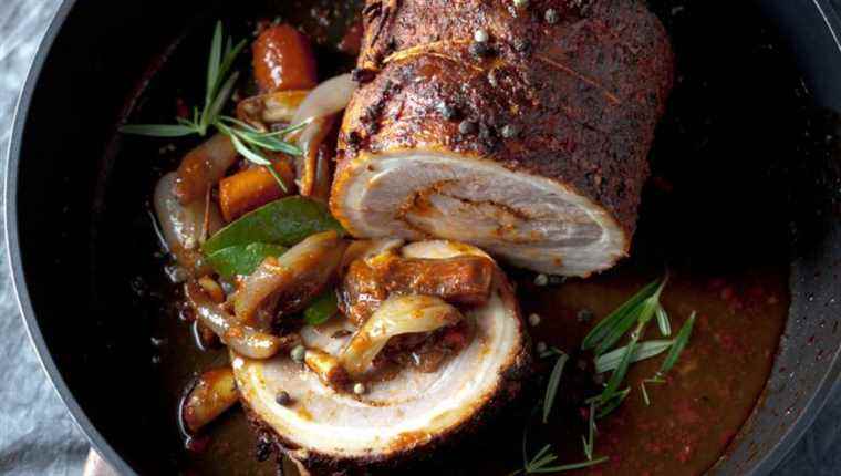 Ideas for meals with friends: roast pork.  It’s cheaper and it’s easier