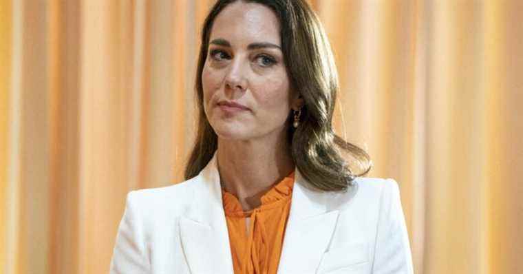 Imperial Kate Middleton facing the Prime Minister of Jamaica, under the spell