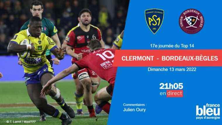 LIVE – Top 14: follow the ASM Clermont match against Bordeaux-Bègles