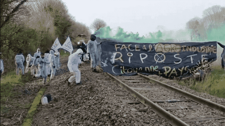 Morbihan: activists block a grain train, angering farmers