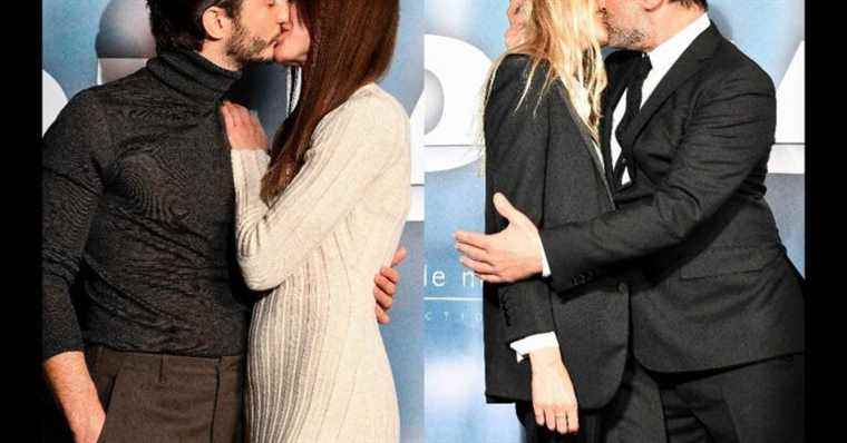 Pierre Niney and Gilles Lellouche: Tender kisses with their companions at the premiere of Goliath