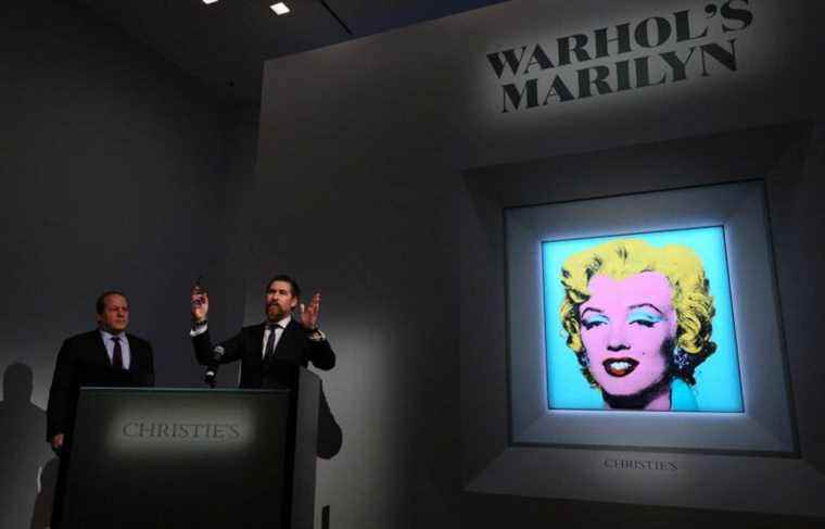 Record in sight for a portrait of Marilyn by Warhol sold at auction in New York