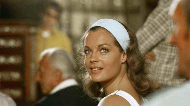 Romy Schneider in an imperial exhibition at the Cinémathèque