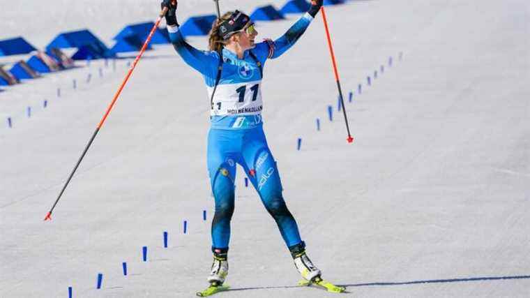 Savoyard Justine Braisaz-Bouchet wins the Oslo mass start and the small globe