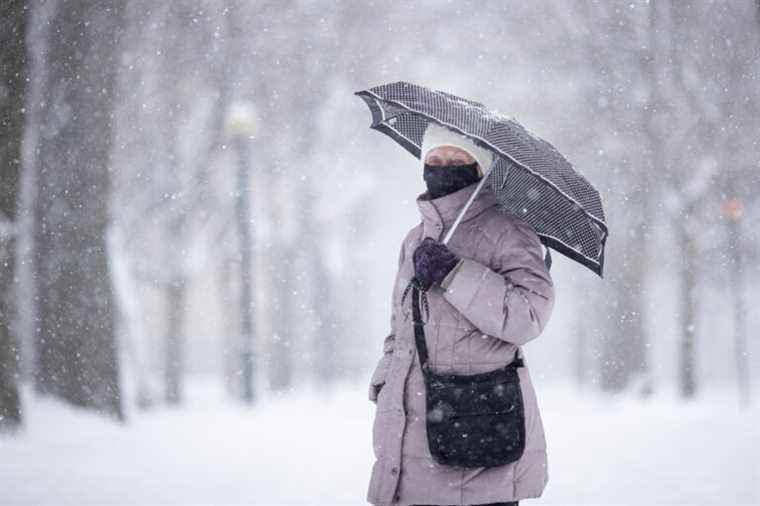 Snow sweeps across the province