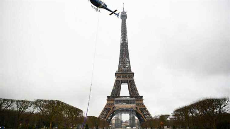 The Eiffel Tower, topped with a new antenna, now culminates at 330 meters