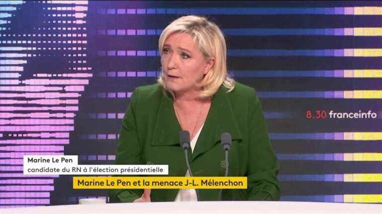 The price of fuel, the progress of Jean-Luc Mélenchon in the polls and the war in Ukraine … Marine Le Pen’s 8:30 am franceinfo