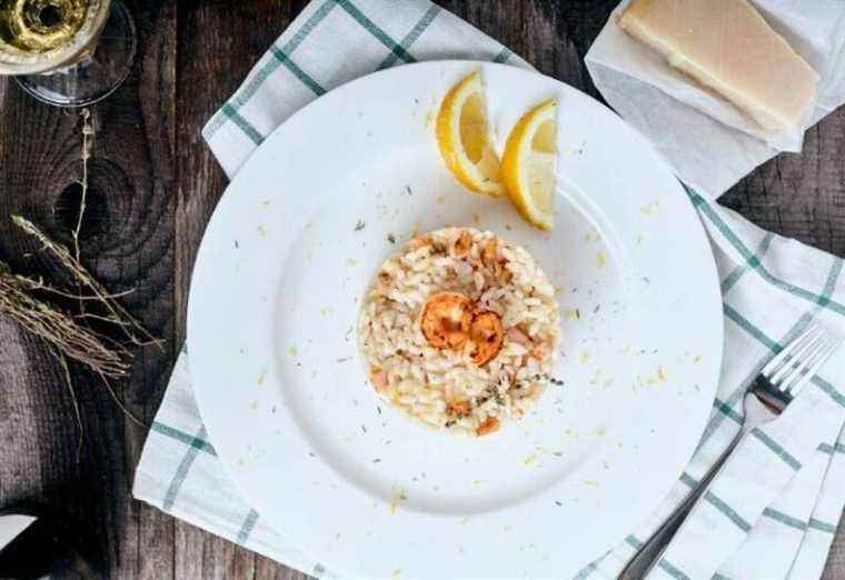 The risotto with langoustines from the famous Parisian restaurant Sfacciata