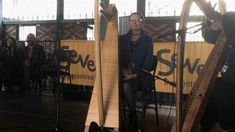 War in Ukraine: born in Kiev, Mariia, 23, plays her country’s anthem on the harp in Rennes