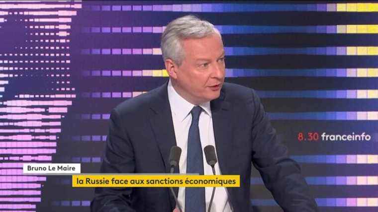 “We are going to cause the collapse of the Russian economy”, says Bruno Le Maire