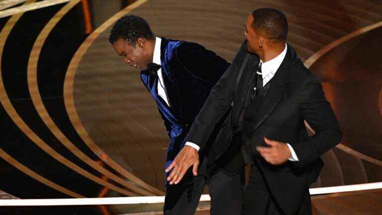 Will Smith refused to leave the ceremony after slapping Chris Rock