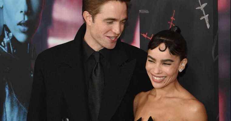 Zoë Kravitz sexy in a feline dress opposite Robert Pattinson for The Batman