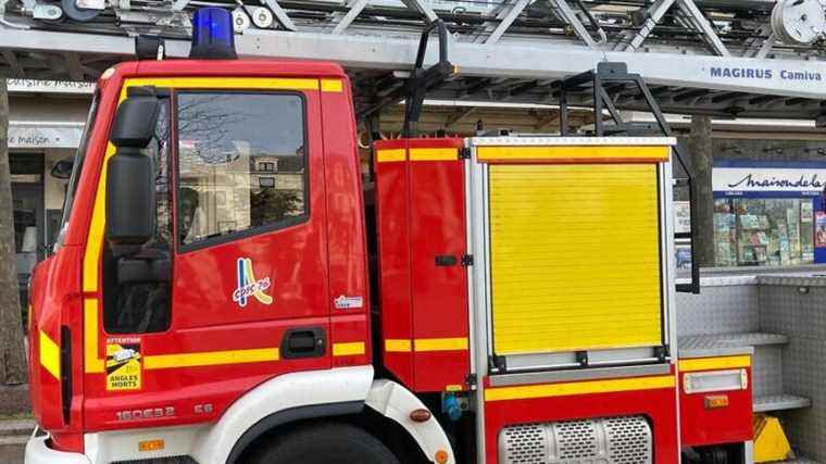 fire in a 200 square meter house in the city center