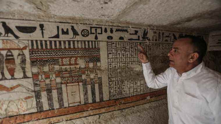 five pharaonic tombs unveiled at Saqqara in the necropolis of Memphis