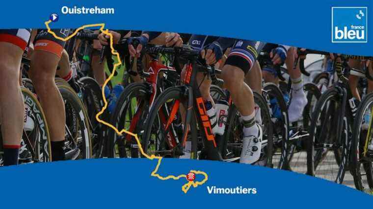 follow the start of the 1st stage between Ouistreham and Vimoutiers